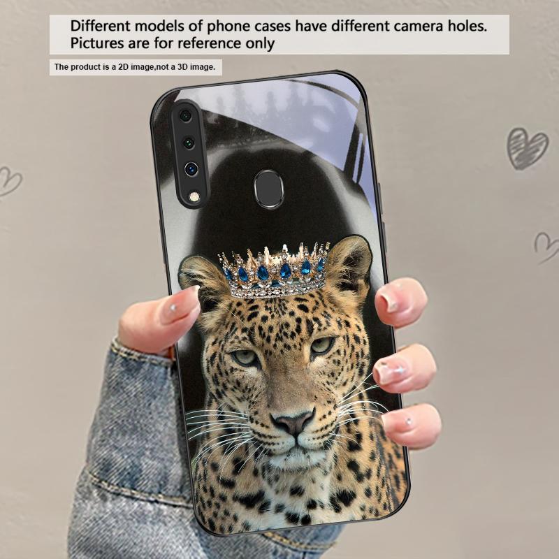 

Flower Leopard Shadow For Samsung Galaxy A30 A31 A32 A33 A34 A35 A42 A30s A20 A25 A26 A51 A56 A54 A72 A73 70 Glass Phone Case Galaxy A20