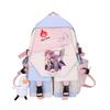 Large Capacity Schoolbag with Shoulder Strap; Student Three-piece Pencil Case Set
