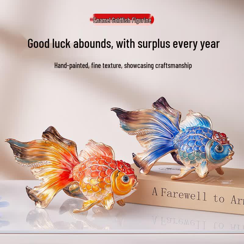 Nuoshiman Chinese Auspicious Fish Decor Ornament