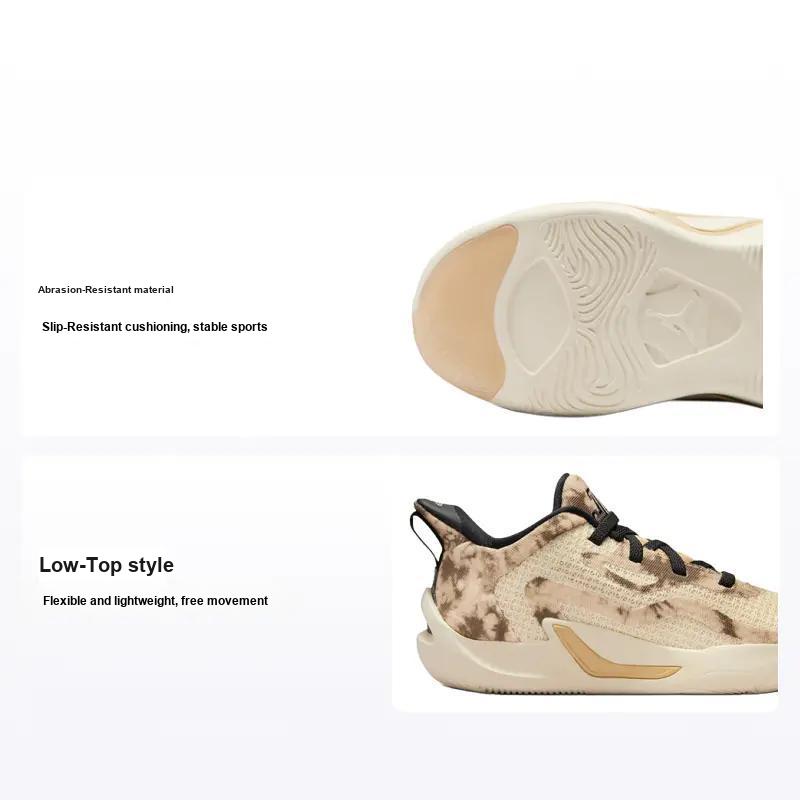 Air Jordan Tatum 1 PS Tunnel Walk Детские кроссовки Коричневый Черный Парусный DX5357-200 28