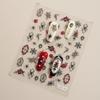 Dark Night Rose Spider Nail Stickers - Vintage Red Rose Spiderweb Halloween Self-Adhesive Nail Decorations