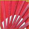 A34R 6X Bamboo Structure Of Kung Fu Tai Chi Wushu Martial Arts Hand Fan Red