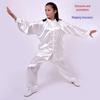 Premium Cotton-Silk Tai Chi Suit: Unisex Long Sleeve Stand Collar for Martial Arts & Morning Exercise