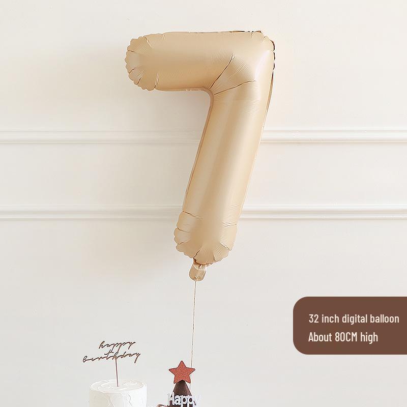 Xiaohongshu Cream Caramel Balloons for Children s First Birthday Party Decoration