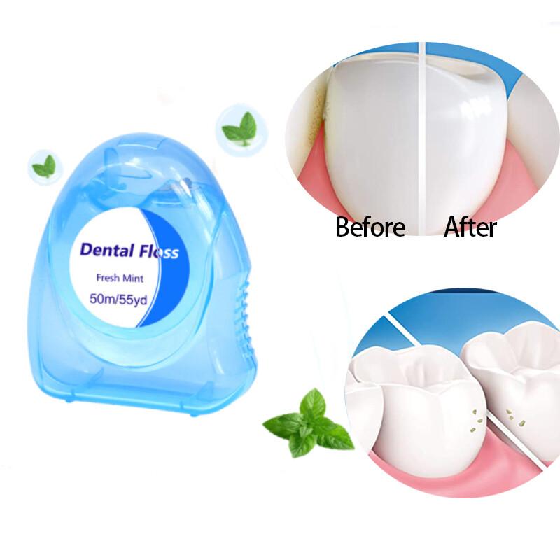 

50 м Essential Woven Dental Floss. Асорті. Набір флосів, розроблений стоматологом, для веганів і без жорстокості 1pc