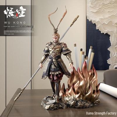 Best-Selling Sun Wukong Pen Holder - Hand-Painted Victorious Fighting Buddha Model