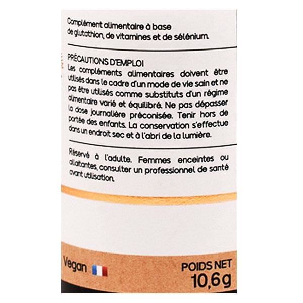 Nat &amp; Form Glutathion forme active + Sélénium et vitamines C &amp; E antioxydant 30 gélules