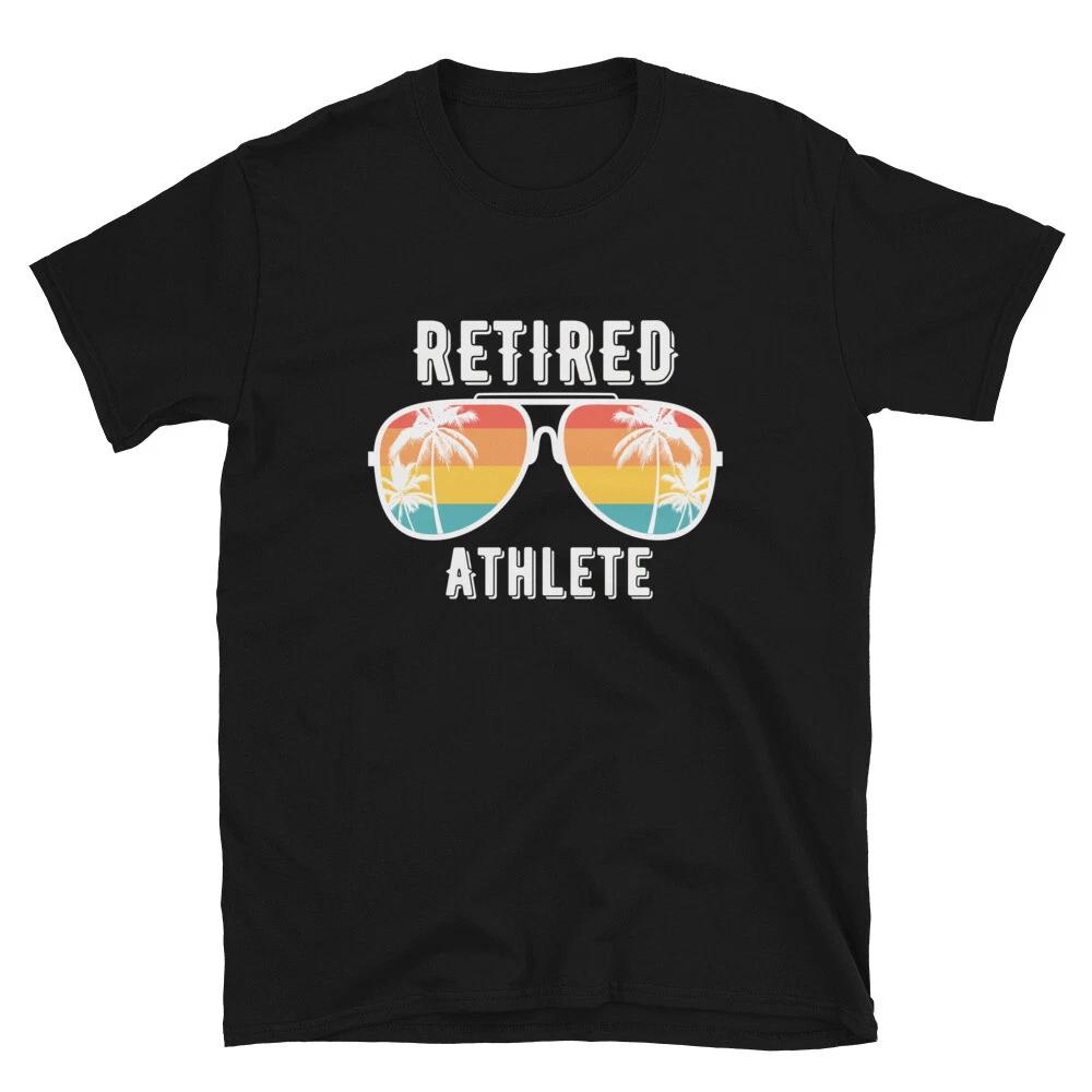 Athlete Retired Retirement Gift Classic Fit T-Shirt M