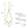 Earrings Morganite Diamond Hook K18 Gold [Lara Christie] Women's 0.1ct le102-0005-yg