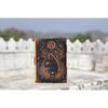 Leather Handcrafted Journal Diary Celtic Cat Printed Office and Personal Use Travel Planner Unruled Artist Sketchbook Writing Diary With C-Lock Brass