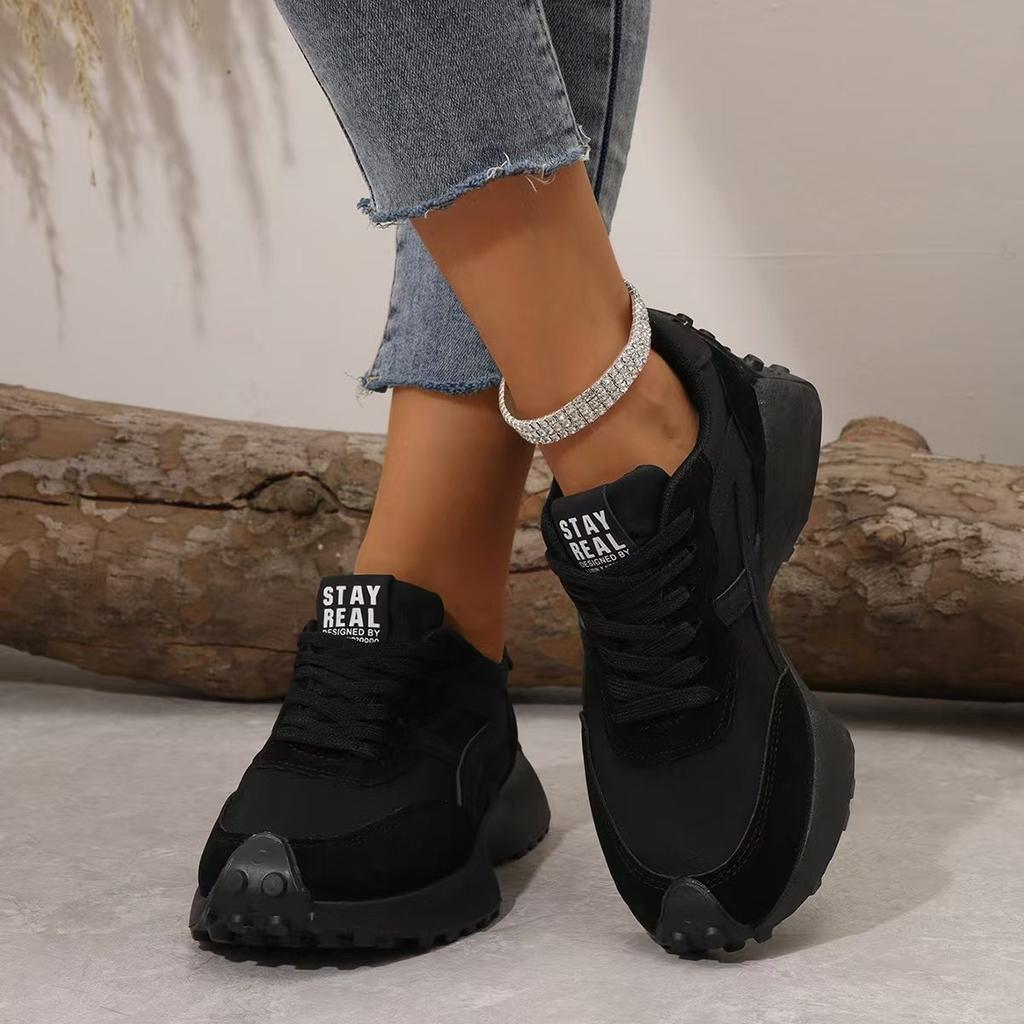 Men Women Sports Sneakers New Leather Black Suitable for Sports Activities and Daily Wear Durable Construction for Long Term Use