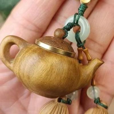 Peachwood Mobile Phone Strap Keychain Pendant