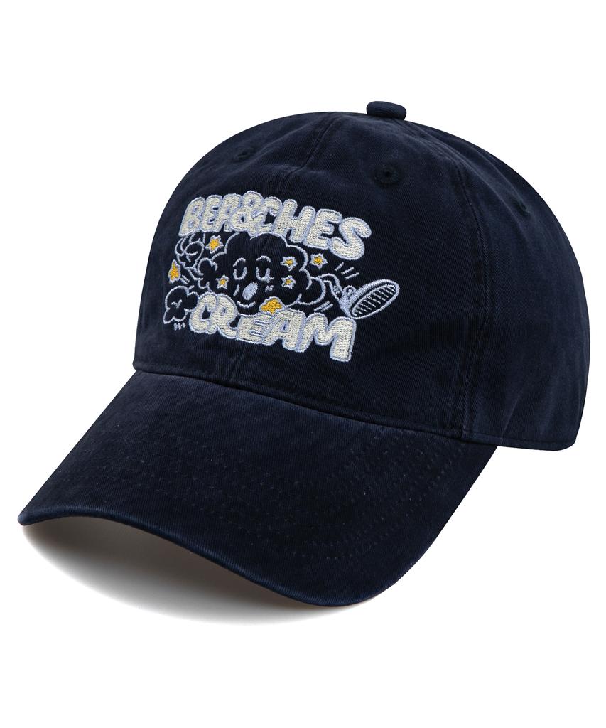 Bichiseuaenkeulim Cloud Cation Ball Cap-Navy