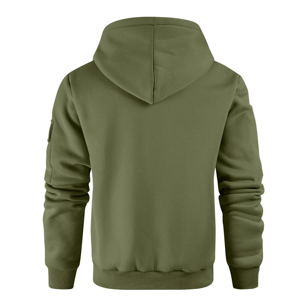 Men's Solid Color Sweatshirt Hoodie Men's Sports Large Size Casual Sweatshirt