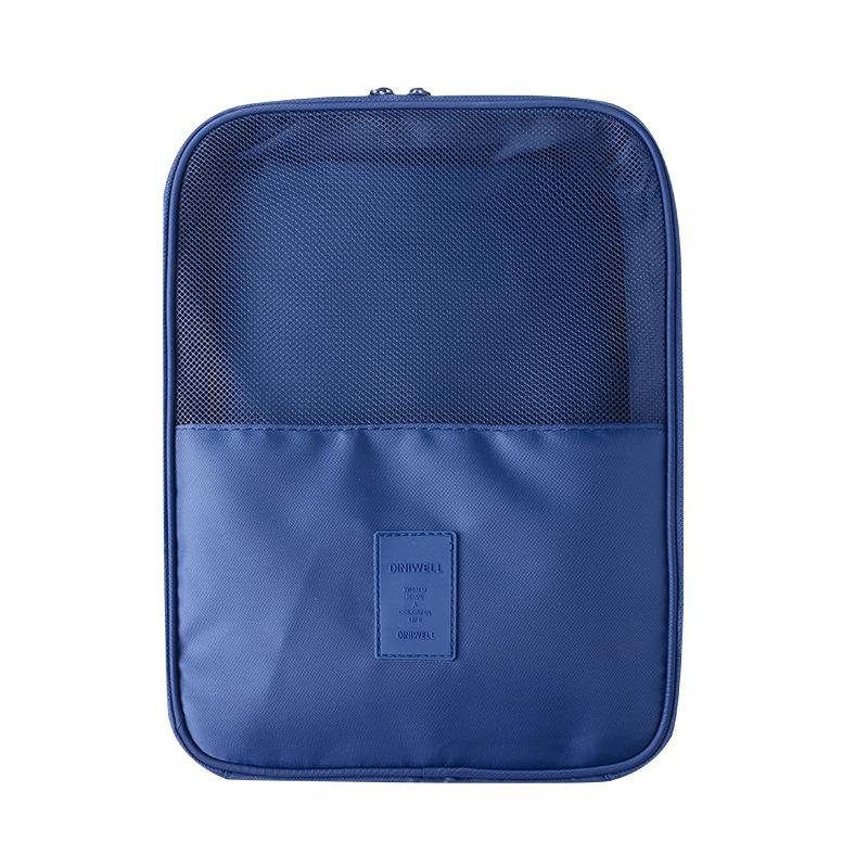 Business Travel Shoe Storage Bag - Portable, Dustproof, Double Layer with Three Compartments