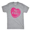 Valentines Heart Shirt, Funny Candy Heart Tee, 'You A'ight' Unisex