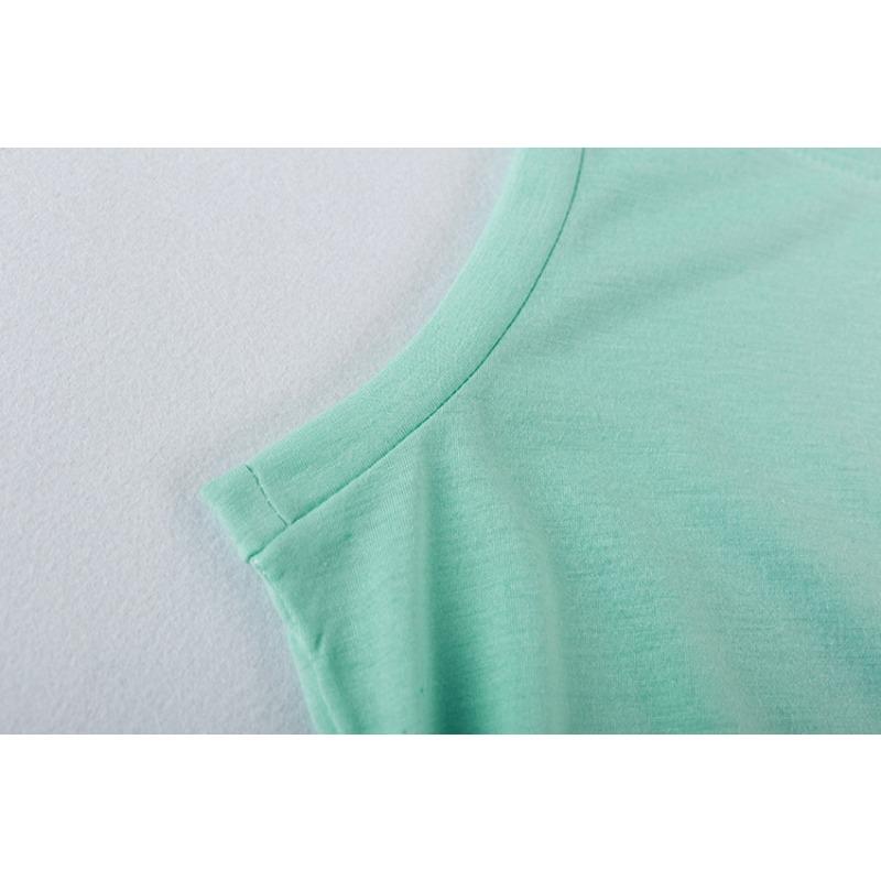 Women Sleeveless Round Neck Dress Pleated Bow Belt Irregular Hem Minimalist Elegant Chic Wear