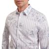 Ted Baker Mens Floral Stripe Long-Sleeved Shirt