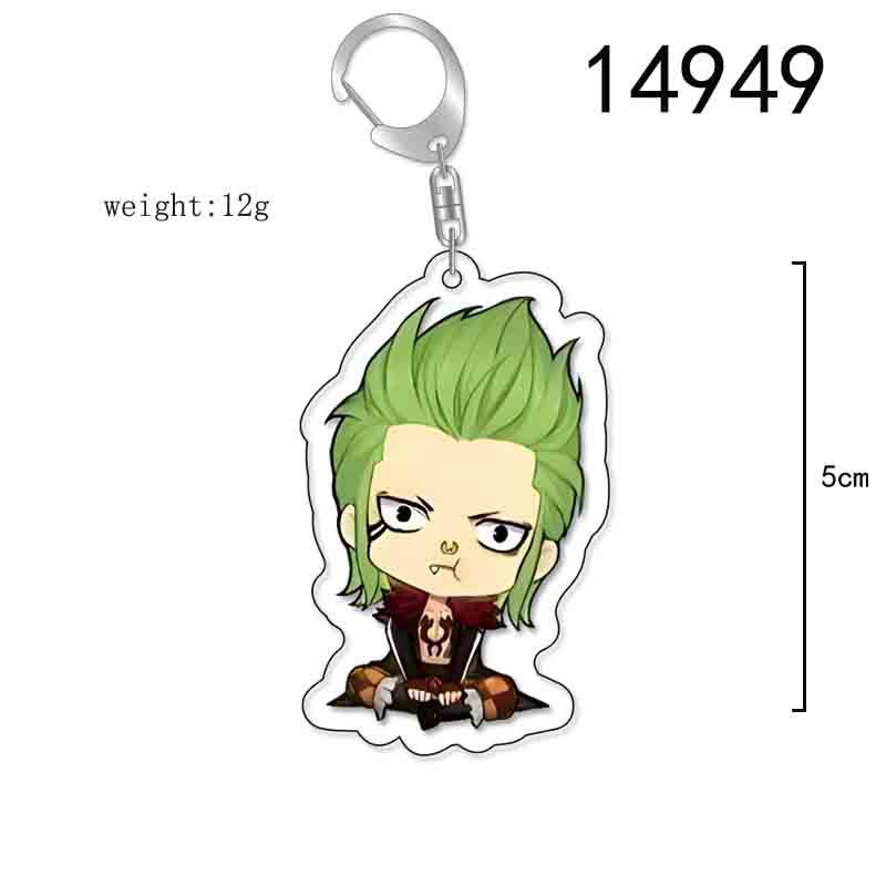 ONE PIECE Action Figures Luffy Chopper Roronoa Acrylic Key Chain Anime Peripheral Keyrings Bag Pendant Cosplay Jewelry Gift