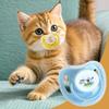 Cat Pacifiers For Kittens Pet Suckling Puppy Pacifiers 4 Pieces Butterfly-Shaped Silicone Toy With Dust Cover For Pet Animals