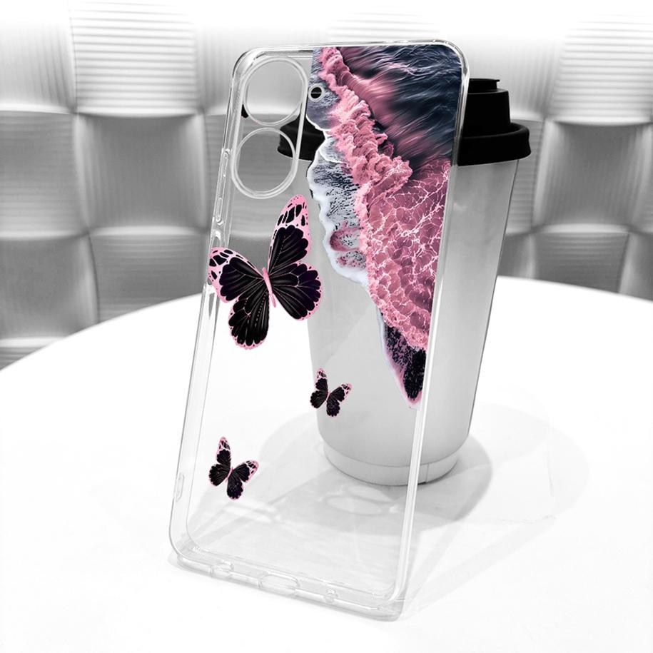 For Realme V30 Case RMX3619 Fashion Flower Bowknot Soft Silicone Back Cover For Realme V30T RMX3618 Fundas RealmeV30 Phone Shell
