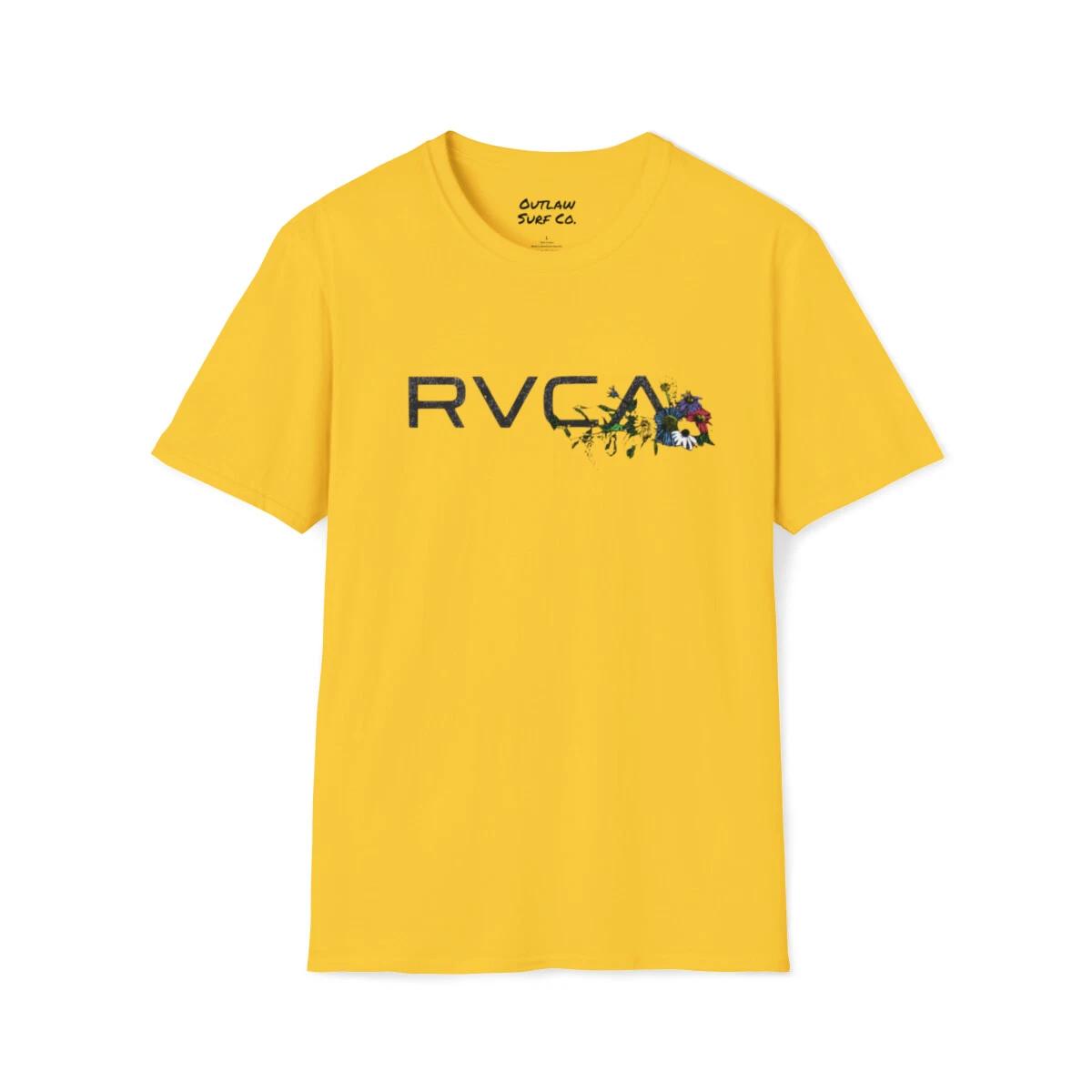 RVCA Outlaw Surf Flowers Logo T-Shirt 3XL
