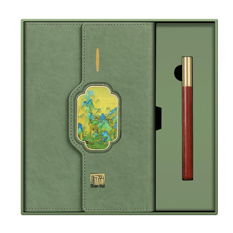 Custom Retro Laptop Gift Set with Notebook and Logo