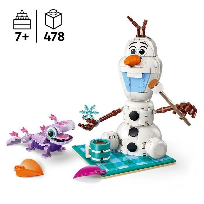 LEGO | Disney 43287 La Reine des Neiges Le Pique-Nique d'Olaf et Bruni - Bonhomme de Neige