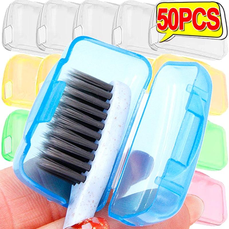 50/5x Toothbrush Head Cover Portable Germproof Toothbrushes Hair Protector Travel Camping Tooth Brush Dustproof Cap Case Holder