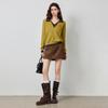 CHUYU Women's Polo Collar Knit Sweater