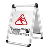 Stainless Steel Foldable A-Frame Warning Sign