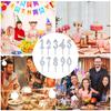 Reusable Birthday Cake Candle Holders 11 Pieces 1-9 Decorations Metal Number Candle Holders for Family Students Adults Men Women