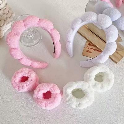 European and American Style High Crown Hair Accessory for Women and Children, Cloud Sponge Headband for Daily Hair Tying
