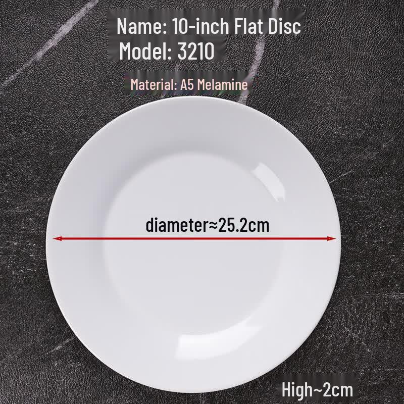 A5 Melamine Imitation Porcelain Round Plates