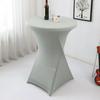 Easy Care Elastic Cocktail Table Set Fitting For Hotel Wedding Party Hotel Wedding Party Table Cover