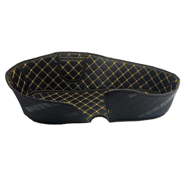 PU Motorcycle Seat Cushion Pad Piaggio Medley 150 - Waterproof Anti-Slip Shock Absorbing Inner Liner Foam Padding Black