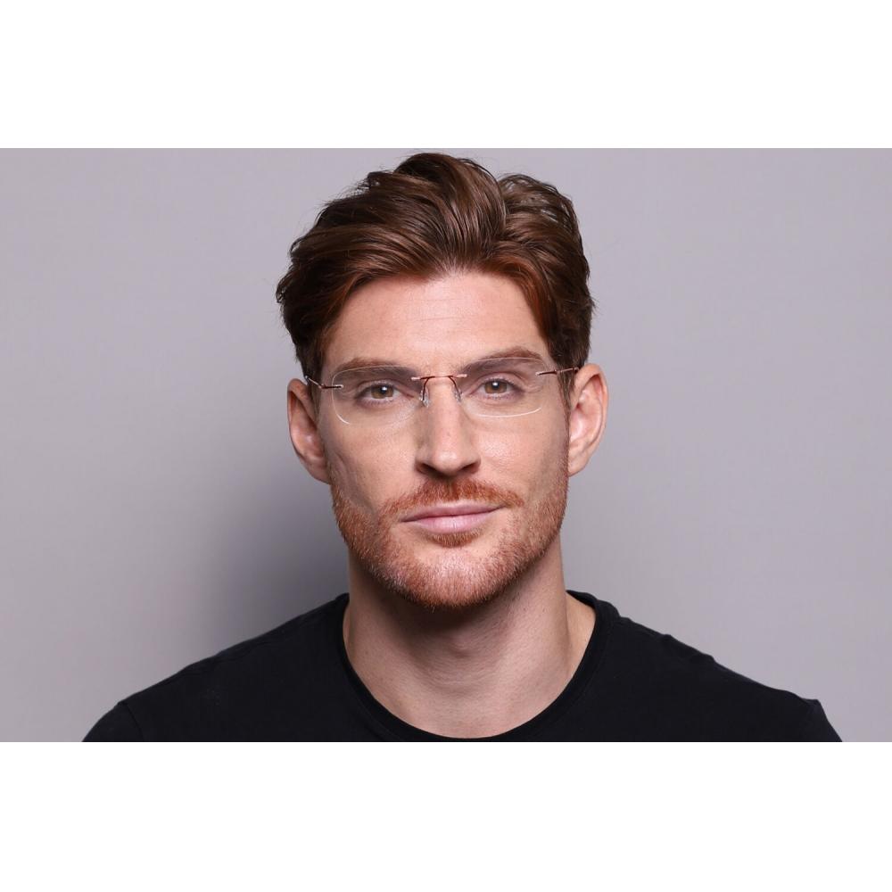 Rimless Rectangle Orange Smartbuy Collection Bethanana Ttgv01 006 Fashion Unisex Eyeglasses