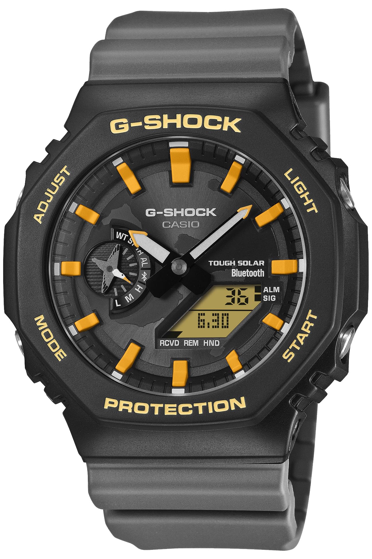 [CASIO] Часы G-SHOCK Модель-коллаборация с Фондом Чарльза Дарвина Tough Solar Экологичный материал GA-B2100DF-1AJR Черный × Серый