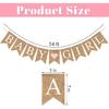 Pre-Strung Baby Girl Burlap Banner, Gender Reveal Banner for Baby Shower Party Decorations (Light Pink Heart)