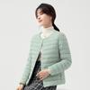 Neue leichte Daunenjacke für Damen, weiße Entendaunen, Herbst- und Winterfutter, Rundhalsausschnitt, V-Ausschnitt, zwei Tragemöglichkeiten, große Größe, schlanker Kurzmantel