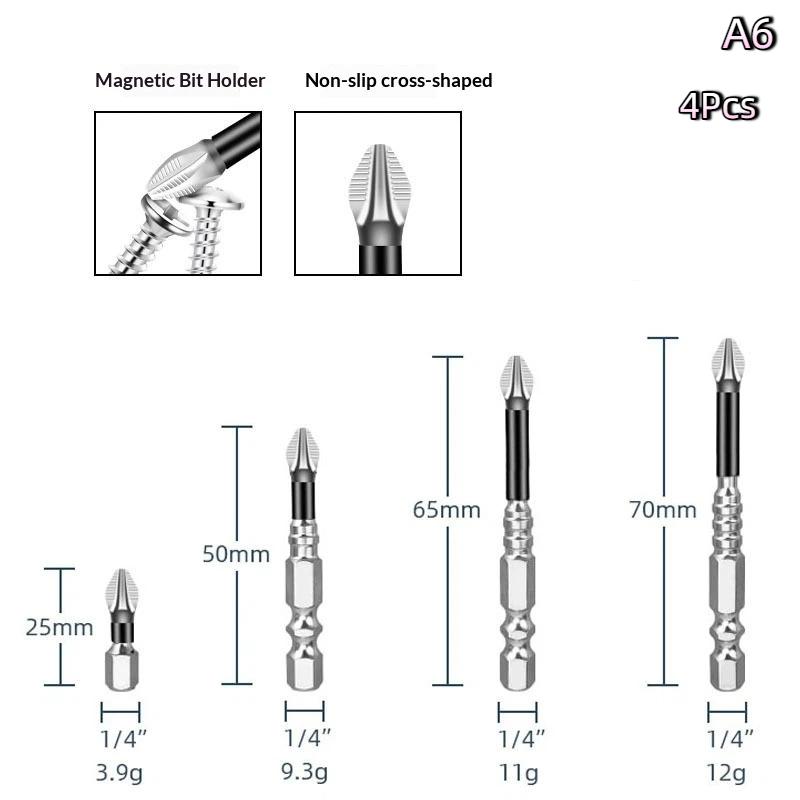 

K5 Сильная Магнитная Отвертка Набор Бит Высокой Твердости Противоскользящая S2 Стандартная Нескользящая Крестовая Набор Электрических Отверток A6