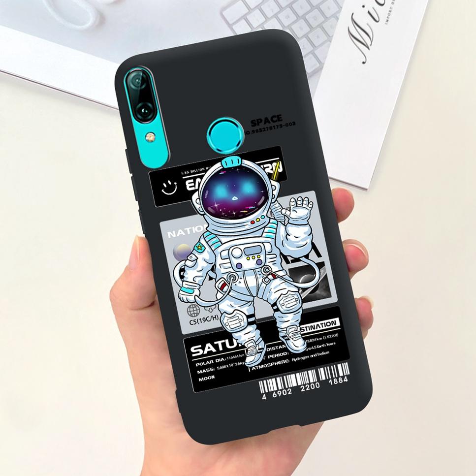 For Huawei P Smart 2019 6.21"Case Cute Cartoon Astronaut Soft Silicone Cover For Huawei P Smart 19 POT-LX3 Shockproof Phone Case