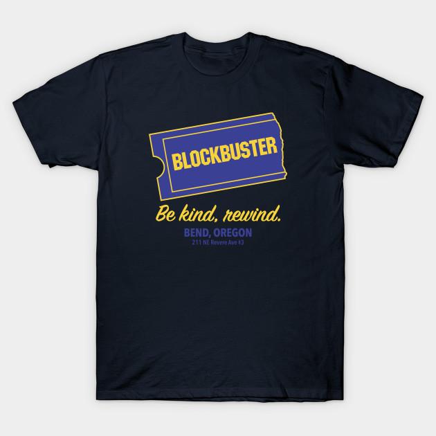 

Men Black Print T-shirt Blockbuster Video No-Cut Transfer Paper Print Cotton Tshirt 3XL Темно-синій
