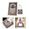 Muslims Prayer Mat with Tassels Portable Travel Prayings Rugs for Middle Eastern