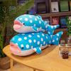 55 /80cm Soft Blue Big Eyes Whale Plush Toy Stuffed Marine Animal Shark Plush Doll Nap Sleep Pillow Baby Kids Toys for Child Gift