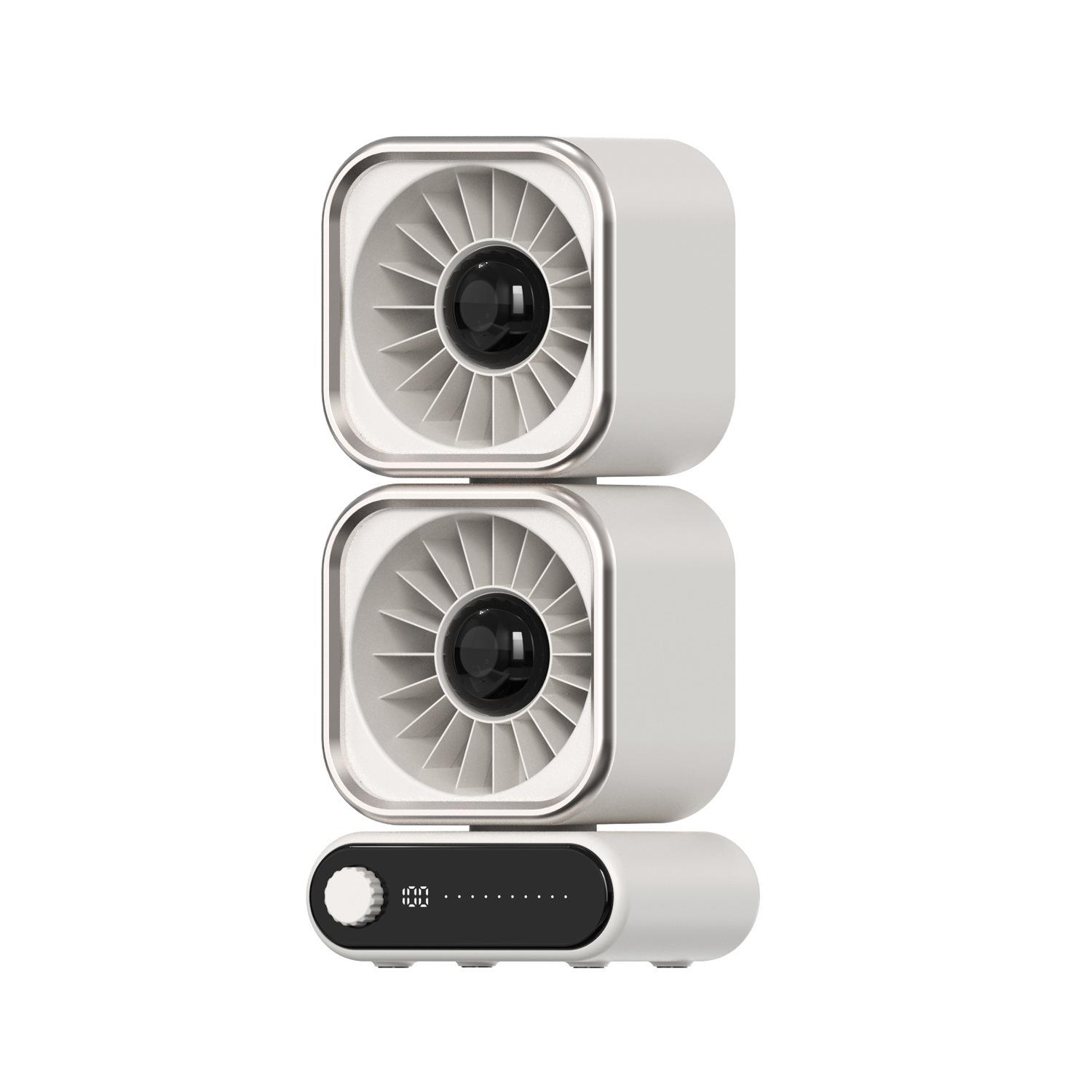 High-Speed Silent Oscillating Turbo Fan: Wall-Mount & Tabletop 149*120*330mm