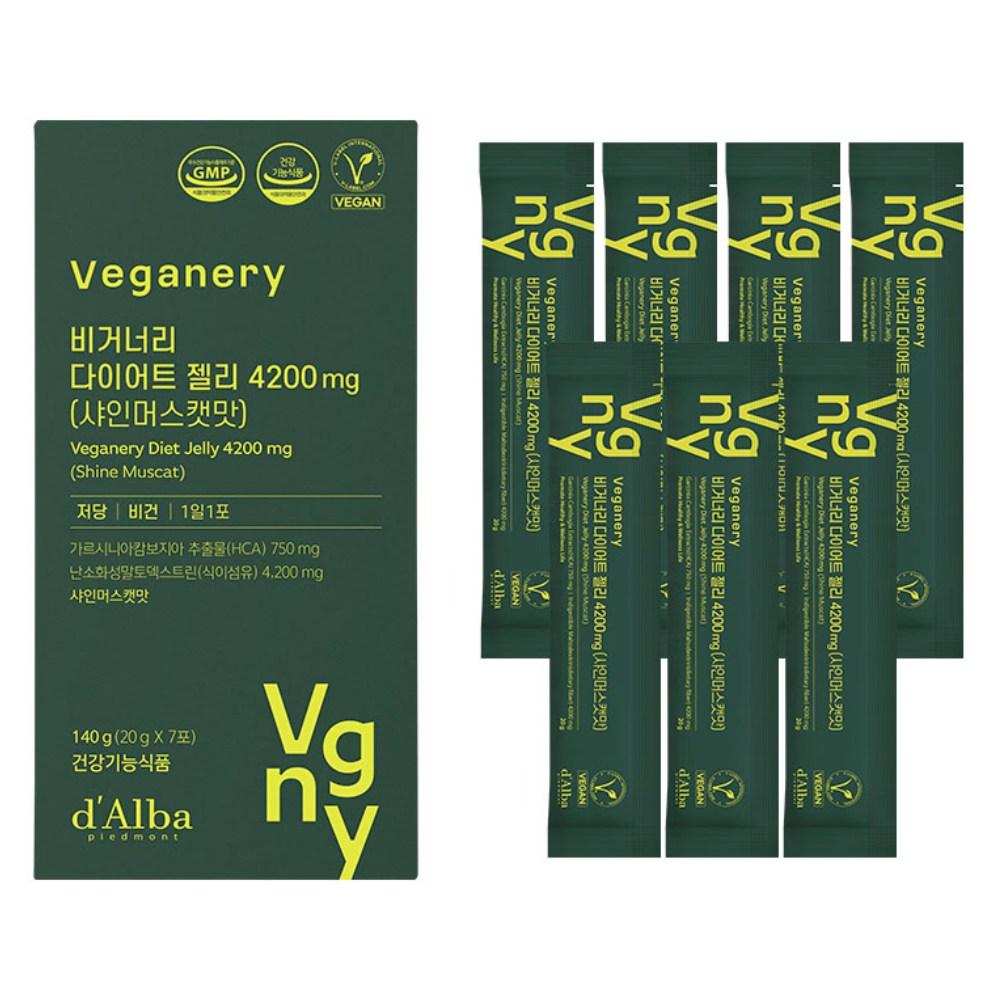 Dalba Veganery Diet Jelly 4200mg Shine Muscat Flavor 7p 140g 1 pcs Ingredients: may be subject to change at the | 140g 1 pcs