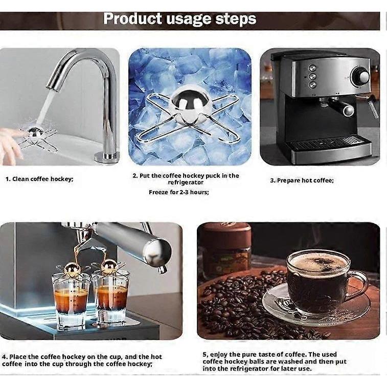 Espresso Frozen Ball for Espresso Coffee,Little Stainless Steel Frozen Ball