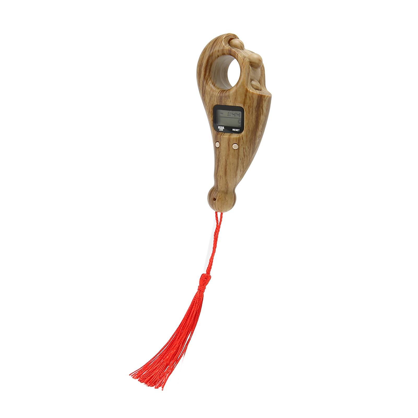 

Digital Beads Counter with Tassel LCD Low Noise Resistant Digital Buddha Beads Counter for Meditation Finger Movement