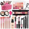 The Women's Makeup Kit Includes Foundation, Eyeshadow, and a Travel-friendly All-in-one Gift Set. It Is a Birthday and Mother's Day Gift. 1 Pcs